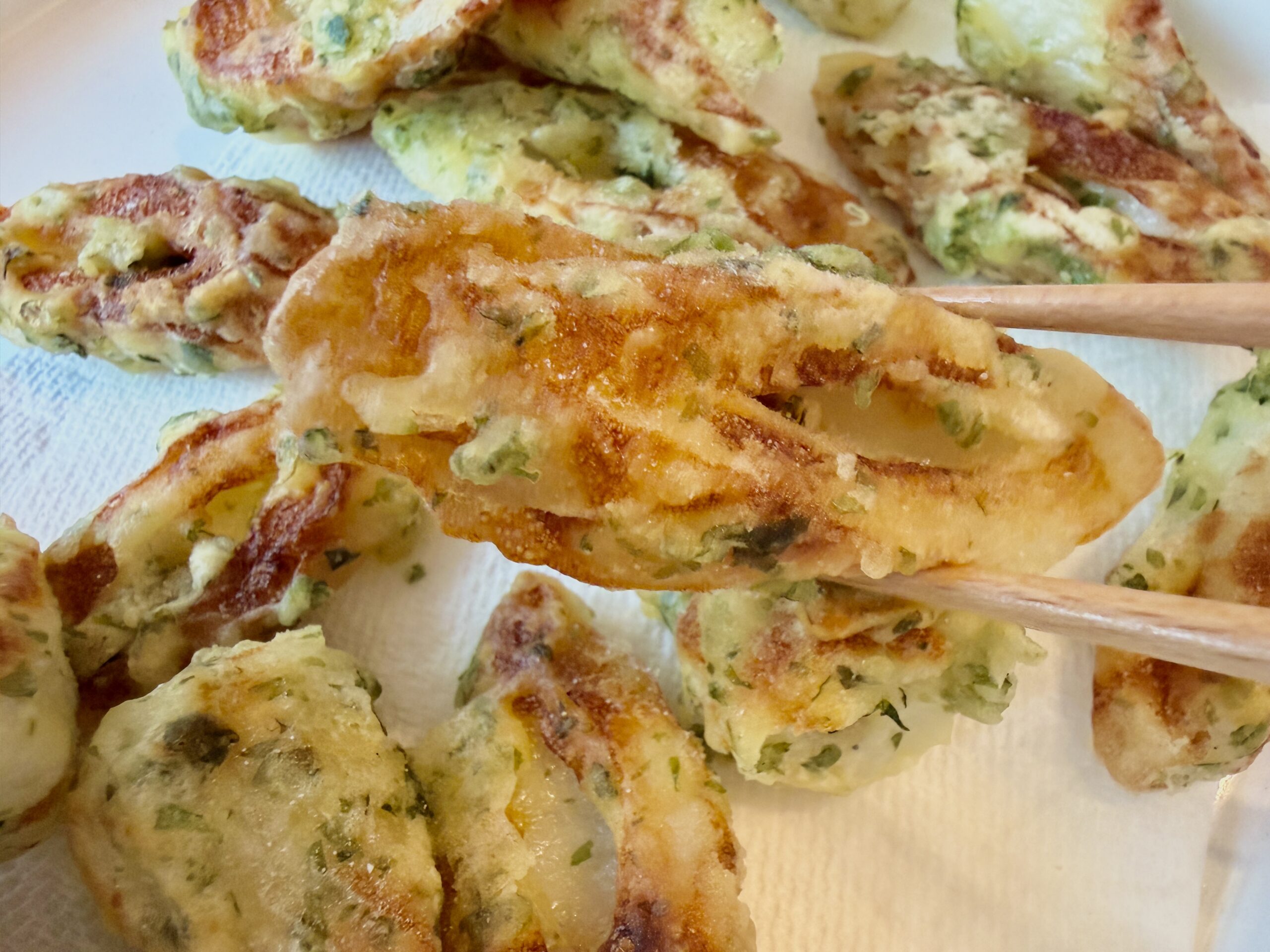 天ぷら粉で作るサクサクのちくわの磯辺揚げ