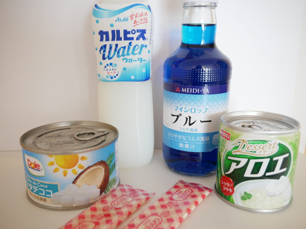 七夕ゼリー　材料