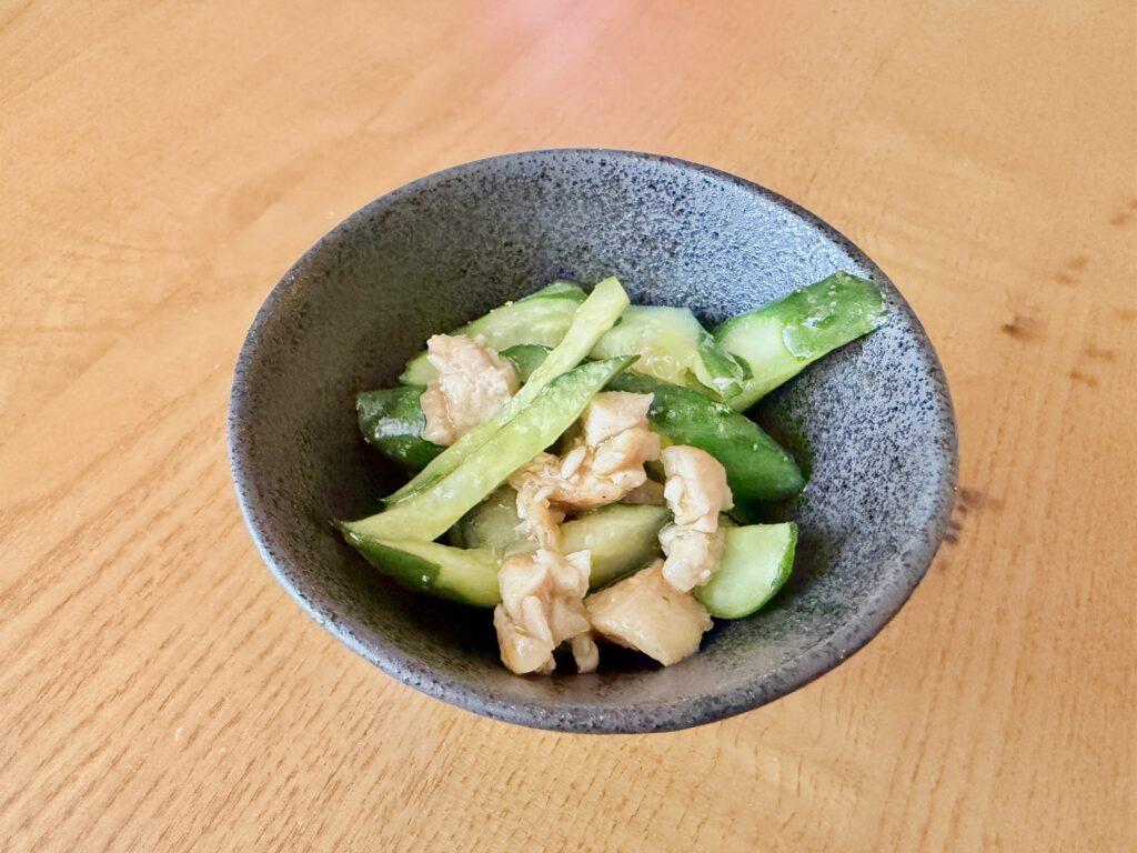 きゅうりとささみの和え物の完成写真