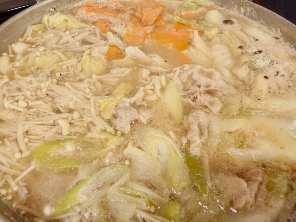 クバラ あご出汁ごま鍋の完成イメージ