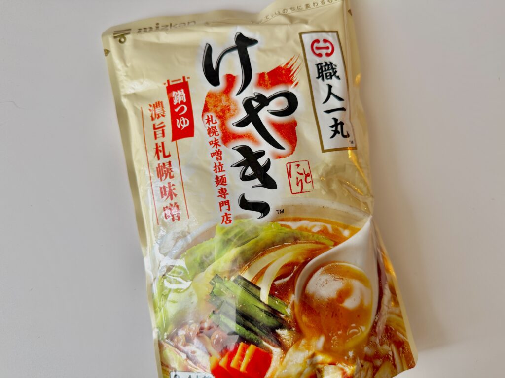 けやき 濃旨札幌味噌 鍋つゆのパッケージ