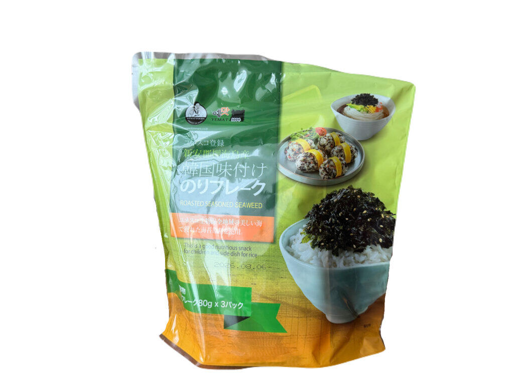 コストコの韓国味付けのりフレーク パッケージ