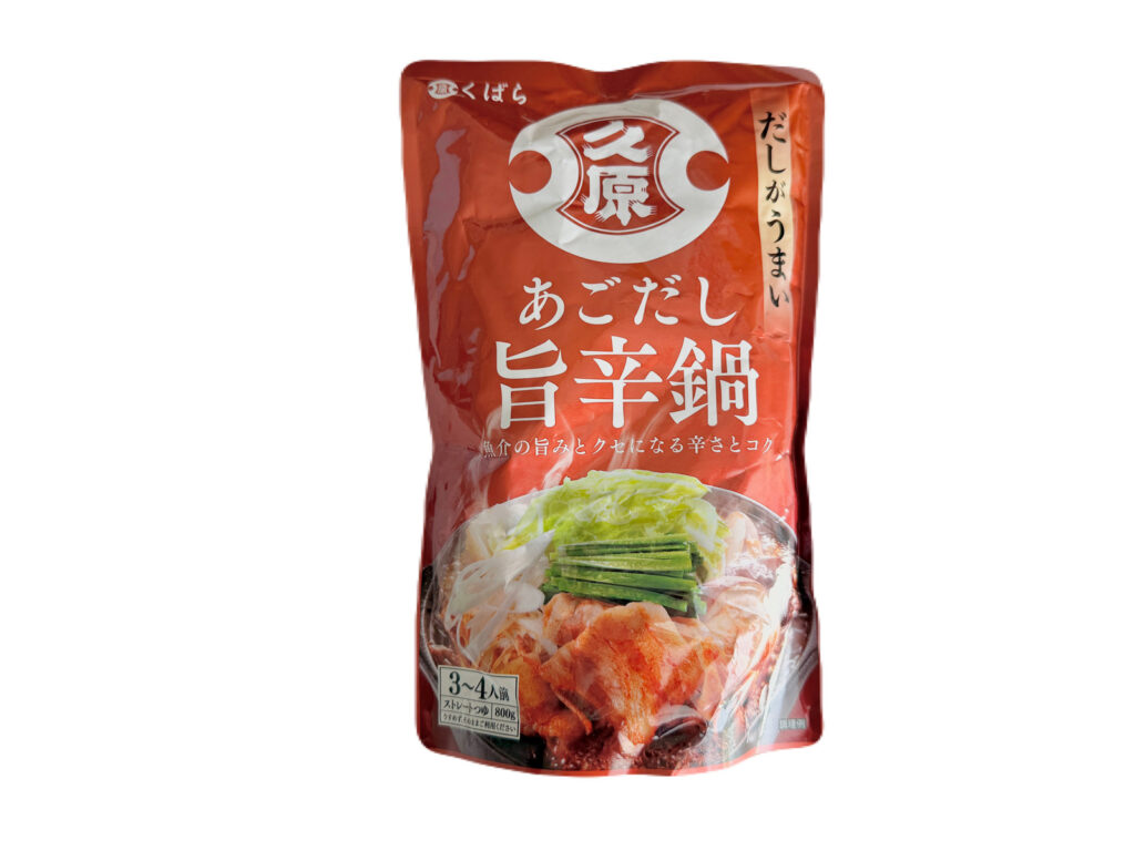 久原 あごだし旨辛鍋 ストレートタイプ（3〜4人前）のパッケージ