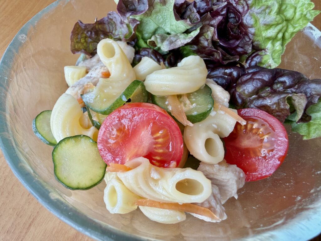 マヨネーズなしマカロニサラダの完成写真