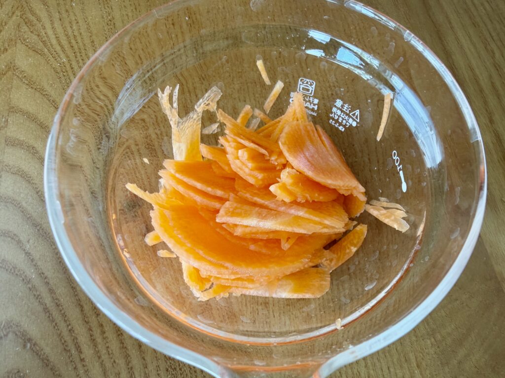 にんじん スライサー 細切り 作り方