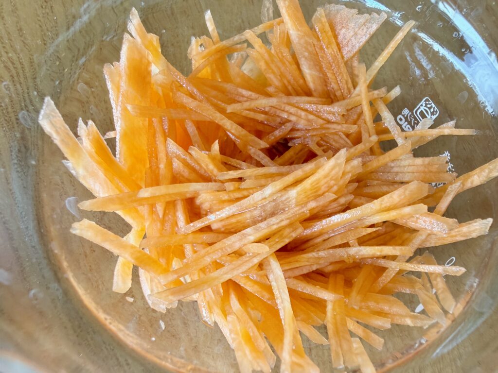 にんじん 細切り ラペ 下準備