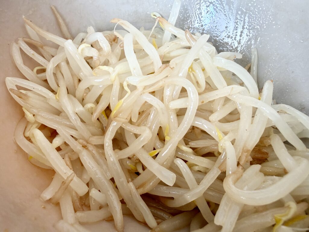 ごま油と塩で作るシンプルなもやしナムル