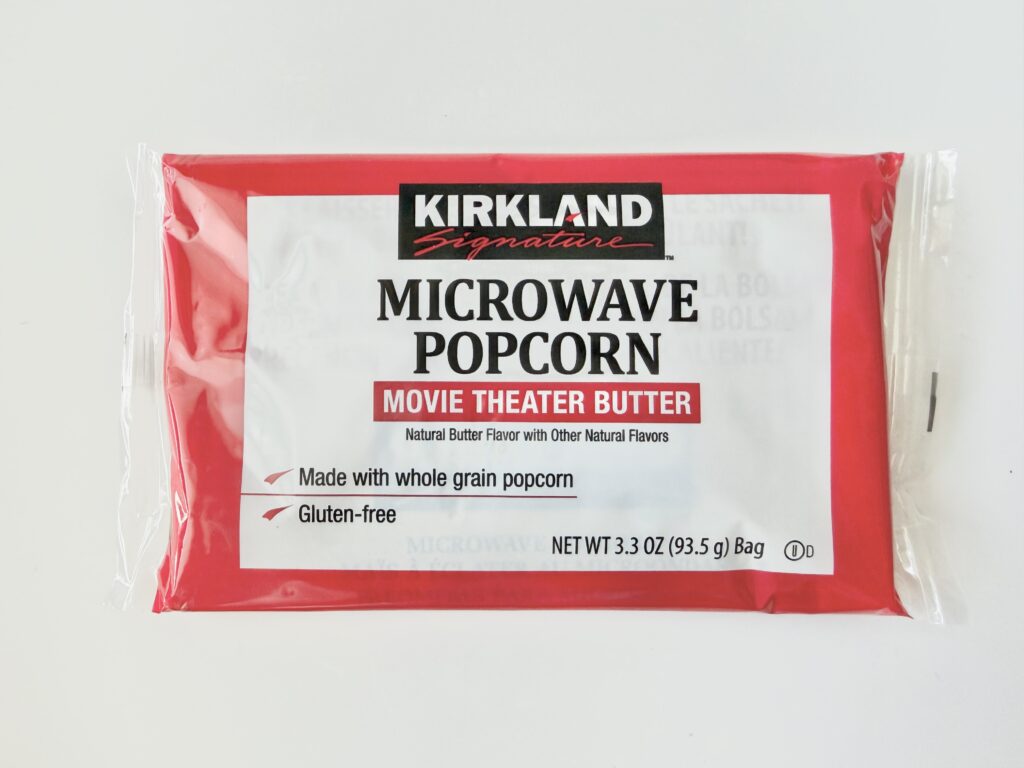 コストコ ポップコーン カークランド 電子レンジ用 パッケージ
