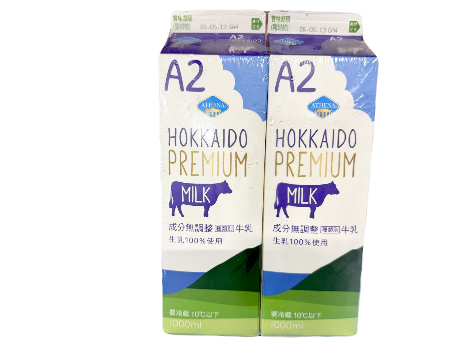 コストコで販売されている北海道プレミアムミルクA2特選 1000ml×2本セット