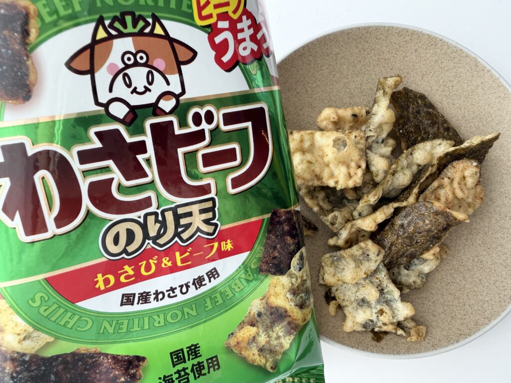 わさビーフ のり天 中身 スナック 見た目