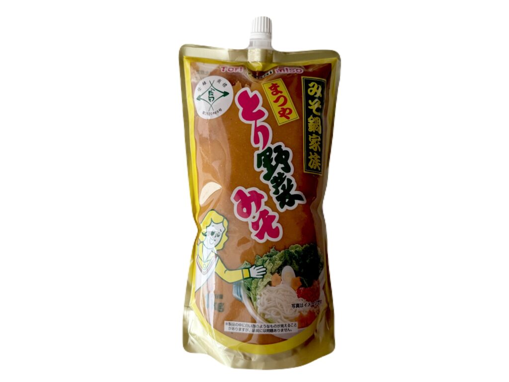コストコで購入したまつやとり野菜みそ1kgのパッケージ