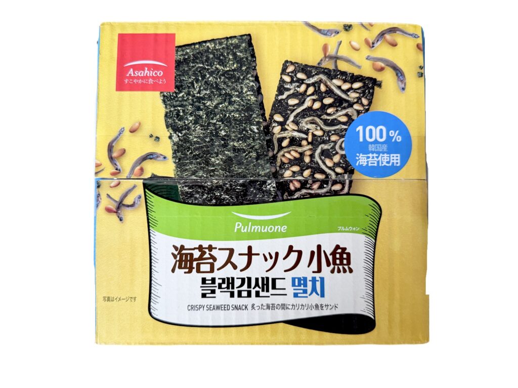 コストコの海苔スナック小魚40g×5袋の外箱
